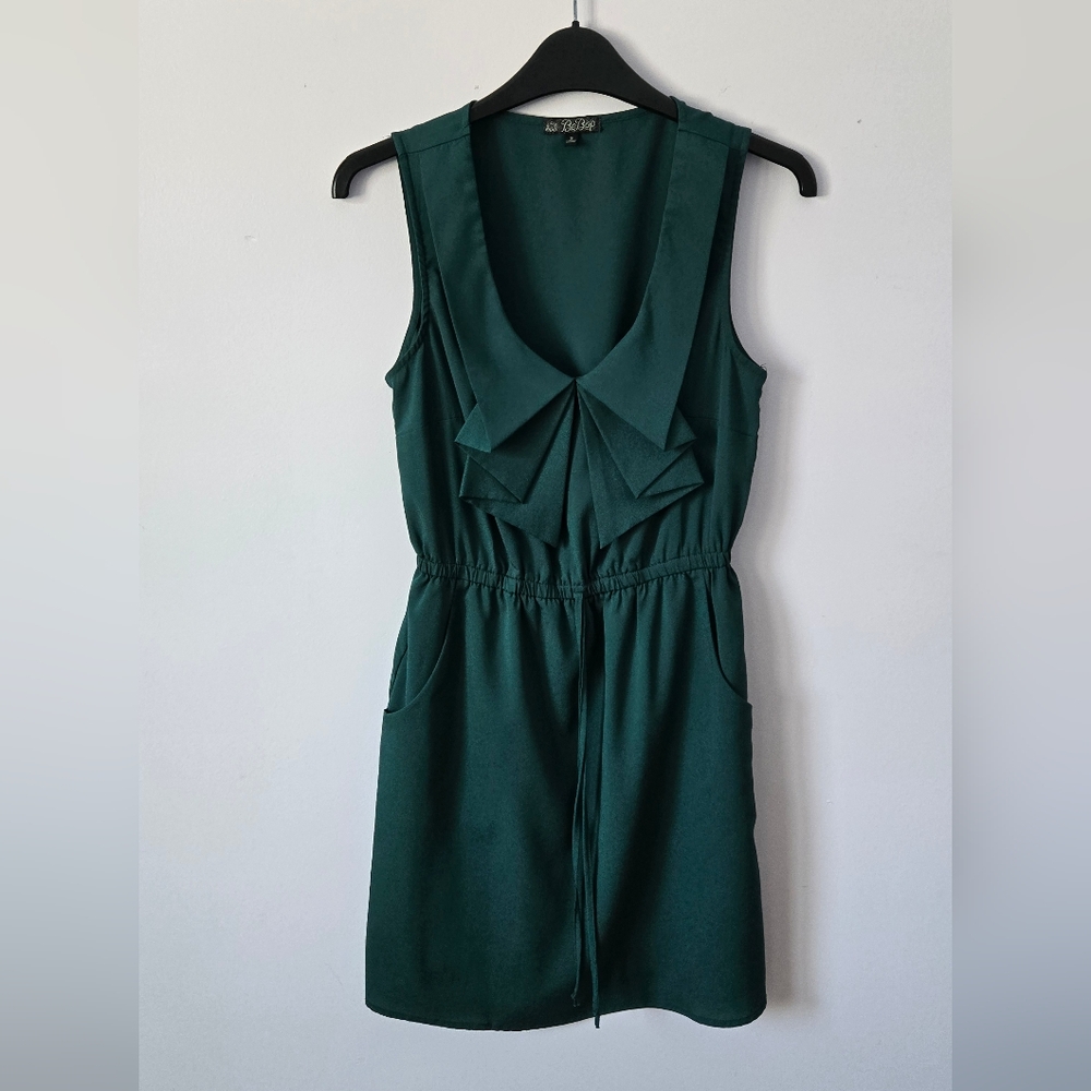 BeBop Elegant Green Sleeveless Dress